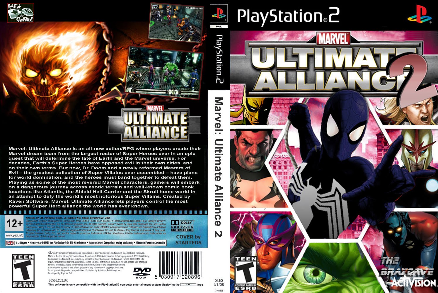 marvel ultimate alliance 2 ps2